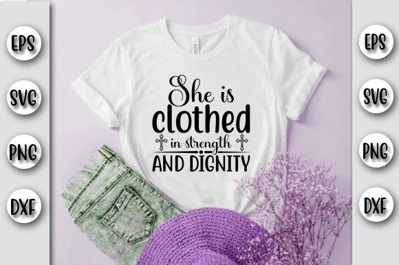 Christian Jesus SVG She is Clothed: A Versatile Digital Asset for Creators