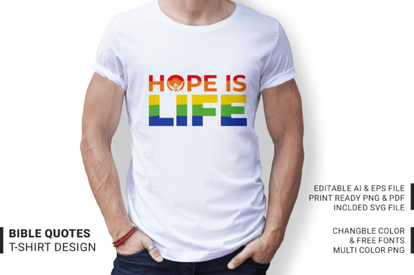 Hope is Life Religious Jesus Word Quotes