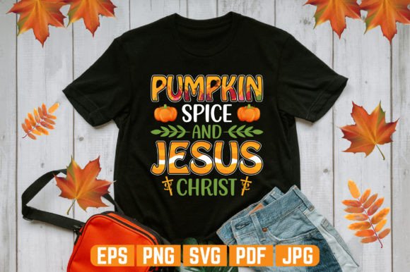 Pumpkin Jesus Thanksgiving Tshirt Design: A Unique Fusion of Faith and Festivity