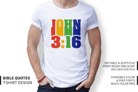 Rainbow Christian T-shirt: A Vibrant Expression of Faith and Scripture